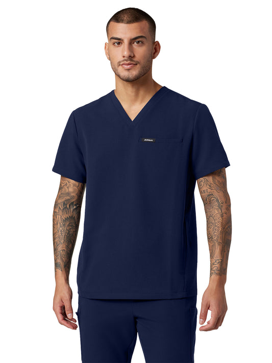 Men's 3-Pocket V-Neck Platt Top - M10002 - Midnight Navy