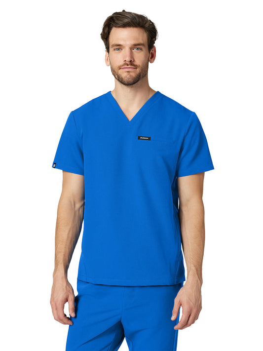 Men's 3-Pocket V-Neck Platt Top - M10002 - Royal Blue