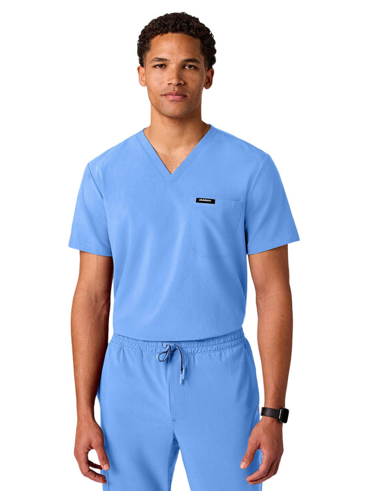 Men's 1-Pocket Holmes Scrub Top - M10025 - Ceil Blue