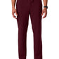 Men's 6-Pocket Rhodes Straight Leg Scrub Pant - M20023 - Burgundy