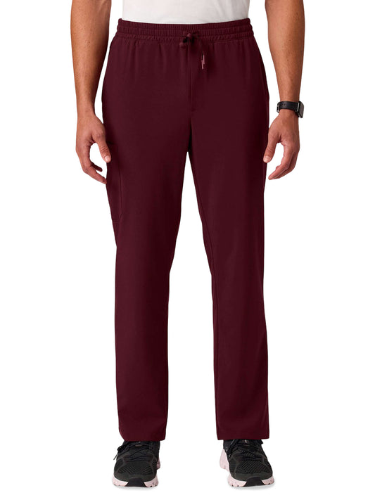 Men's 6-Pocket Rhodes Straight Leg Scrub Pant - M20023 - Burgundy