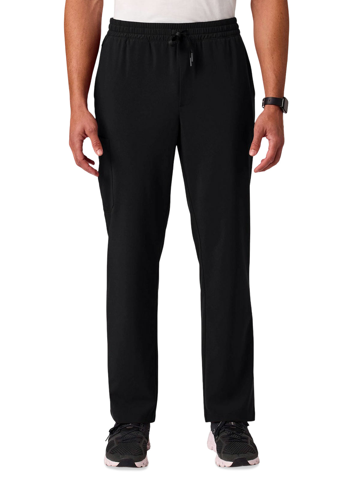Men's 6-Pocket Rhodes Straight Leg Scrub Pant - M20023 - Black