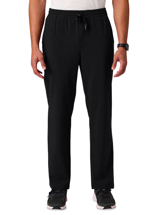 Men's 6-Pocket Rhodes Straight Leg Scrub Pant - M20023 - Black