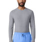 Men's Longsleeve Breathable Crewneck Regen Underscrub Tee - M30002U - Heather Gray