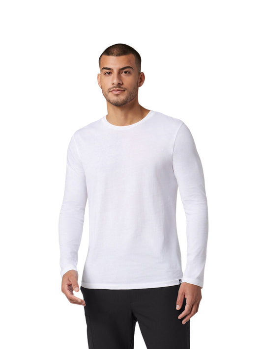 Men's Longsleeve Breathable Crewneck Regen Underscrub Tee - M30002U - White