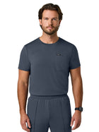 Men's One-Pocket Finn Crewneck ULTRAsoft Scrub Top - M30003 - Carbon Gray