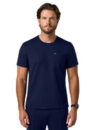 Men's One-Pocket Finn Crewneck ULTRAsoft Scrub Top - M30003 - Midnight Navy