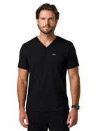 Men's 1-Pocket Asher Scrub Top - M30008 - Black