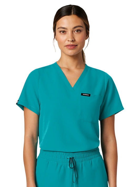 Women's Everyday V-Neck Rhena Top - W10001 - Teal