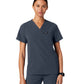 Women's Everyday V-Neck Rhena Top - W10001 - Carbon Gray