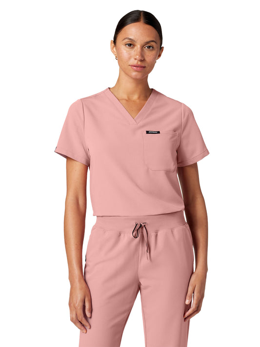 Women's Everyday V-Neck Rhena Top - W10001 - Mauve