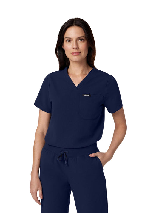 Women's Everyday V-Neck Rhena Top - W10001 - Midnight Navy