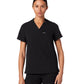 Women's Notched V-Neck Helia Top - W10002 - Black