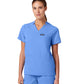 Women's Notched V-Neck Helia Top - W10002 - Ceil Blue