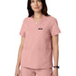 Women's Notched V-Neck Helia Top - W10002 - Mauve
