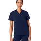 Women's Notched V-Neck Helia Top - W10002 - Midnight Navy