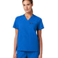 Women's Notched V-Neck Helia Top - W10002 - Royal Blue