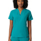 Women's Fit and Flare V-Neck Calix Top - W10003 - Teal