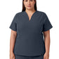 Women's Fit and Flare V-Neck Calix Top - W10003 - Carbon Gray