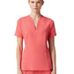 Women's Fit and Flare V-Neck Calix Top - W10003 - Digital Pink