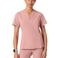 Women's Fit and Flare V-Neck Calix Top - W10003 - Mauve