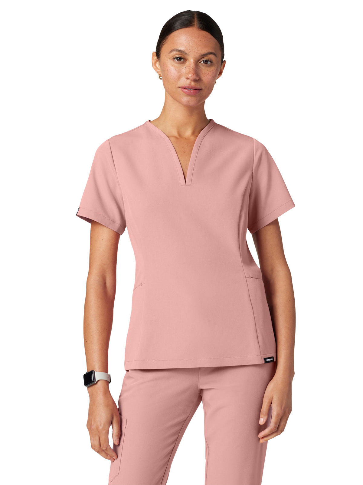 Women's Fit and Flare V-Neck Calix Top - W10003 - Mauve