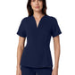 Women's Fit and Flare V-Neck Calix Top - W10003 - Midnight Navy