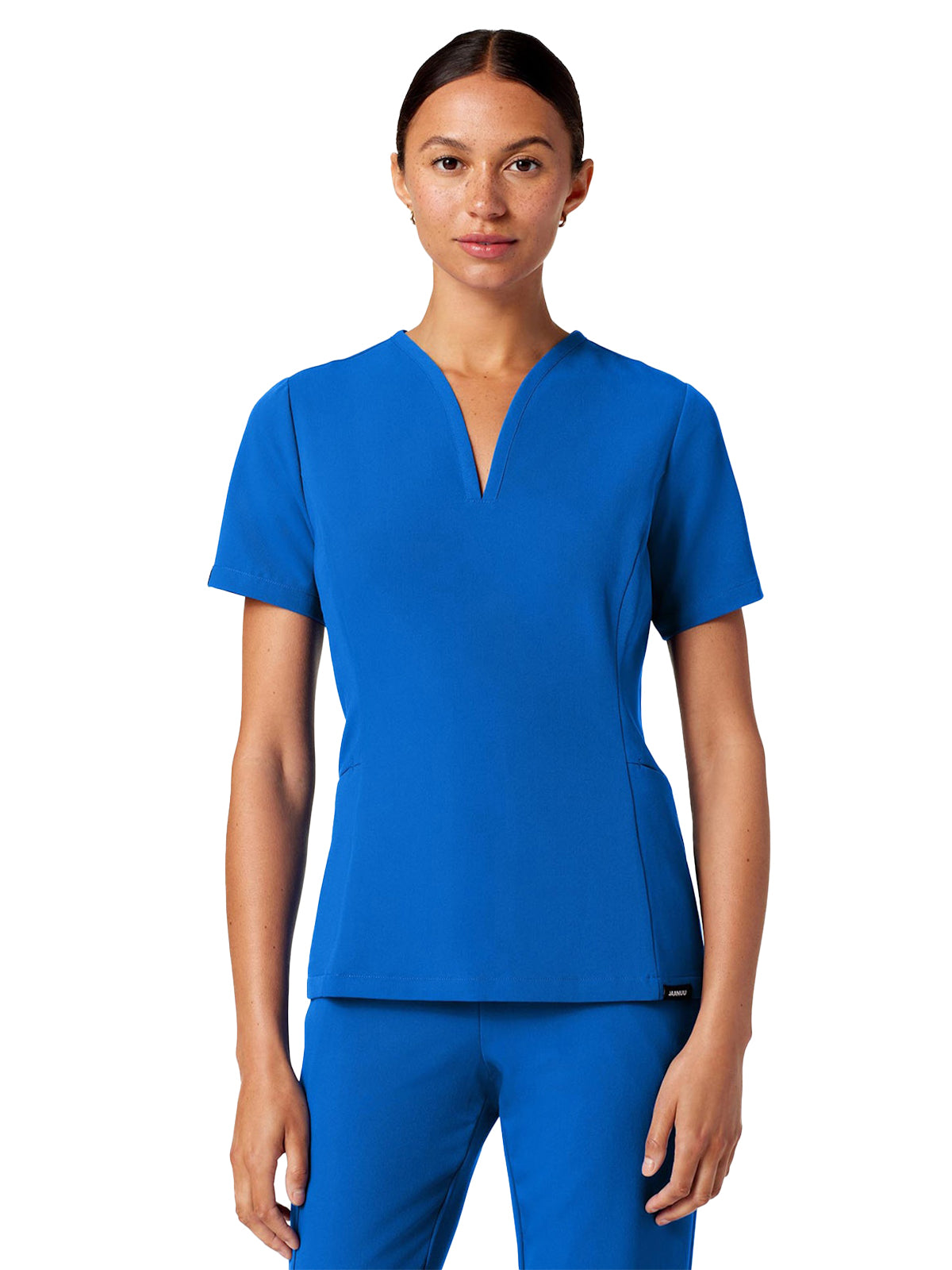 Women's Fit and Flare V-Neck Calix Top - W10003 - Royal Blue