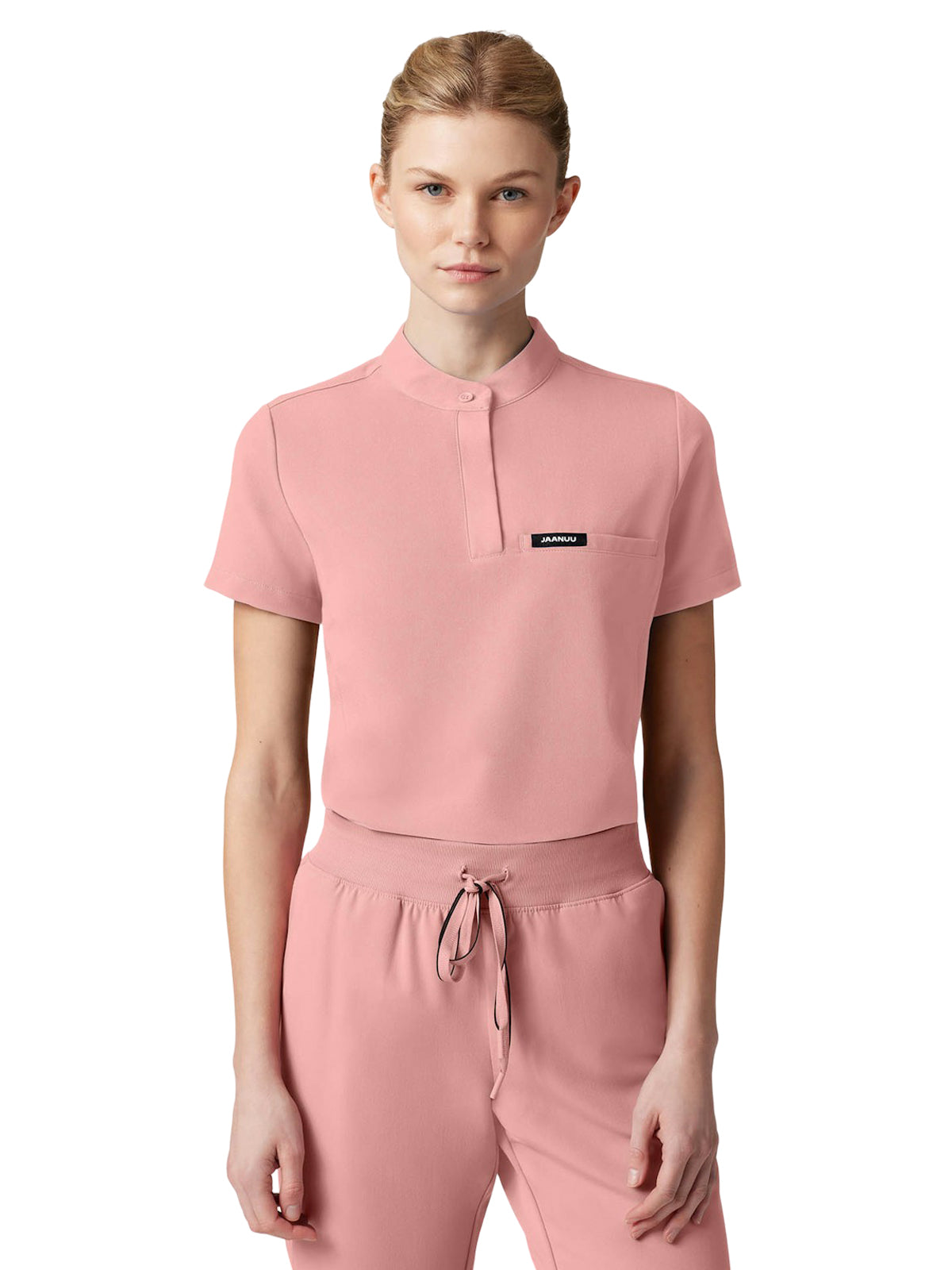 Women's Tuck-In Stand-Collar Savi Top - W10006 - Mauve