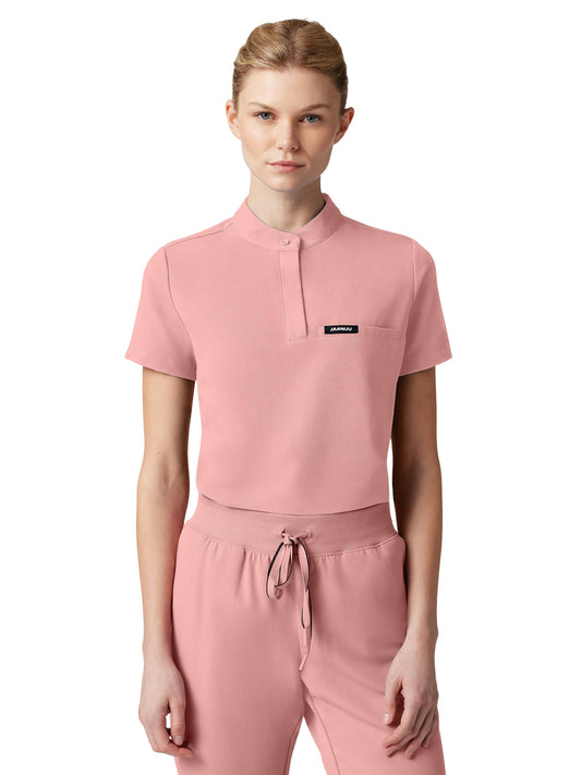Women's Tuck-In Stand-Collar Savi Top - W10006 - Mauve