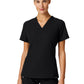 Women's Kissing V-Neck Slim Carte Top - W10009 - Black