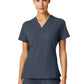 Women's Kissing V-Neck Slim Carte Top - W10009 - Carbon Gray