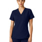 Women's Kissing V-Neck Slim Carte Top - W10009 - Midnight Navy
