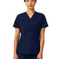 Women's Slim 1-Pocket Overlapping V-Neck Rhena Top - W10013 - Midnight Navy