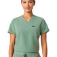 Women's Slim 1-Pocket Overlapping V-Neck Rhena Top - W10013 - Sage