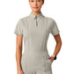 Women's Pocketless Carys Polo Scrub Top - W10035 - Fog