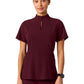 Women's 2-Pocket Aria Fit & Flare Scrub Top - W10039 - Burgundy