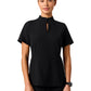 Women's 2-Pocket Aria Fit & Flare Scrub Top - W10039 - Black