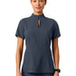 Women's 2-Pocket Aria Fit & Flare Scrub Top - W10039 - Carbon Gray
