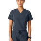 Women's 1-Pocket Rhena Scrub Top - W10040 - Carbon Gray