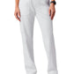 Women's Six-Pocket Xenos Cargo Knit Waist Scrub Pant - W120001 - White