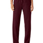 Women's Knit Waist Mid-Rise Xenos Pant - W20001 - Burgundy