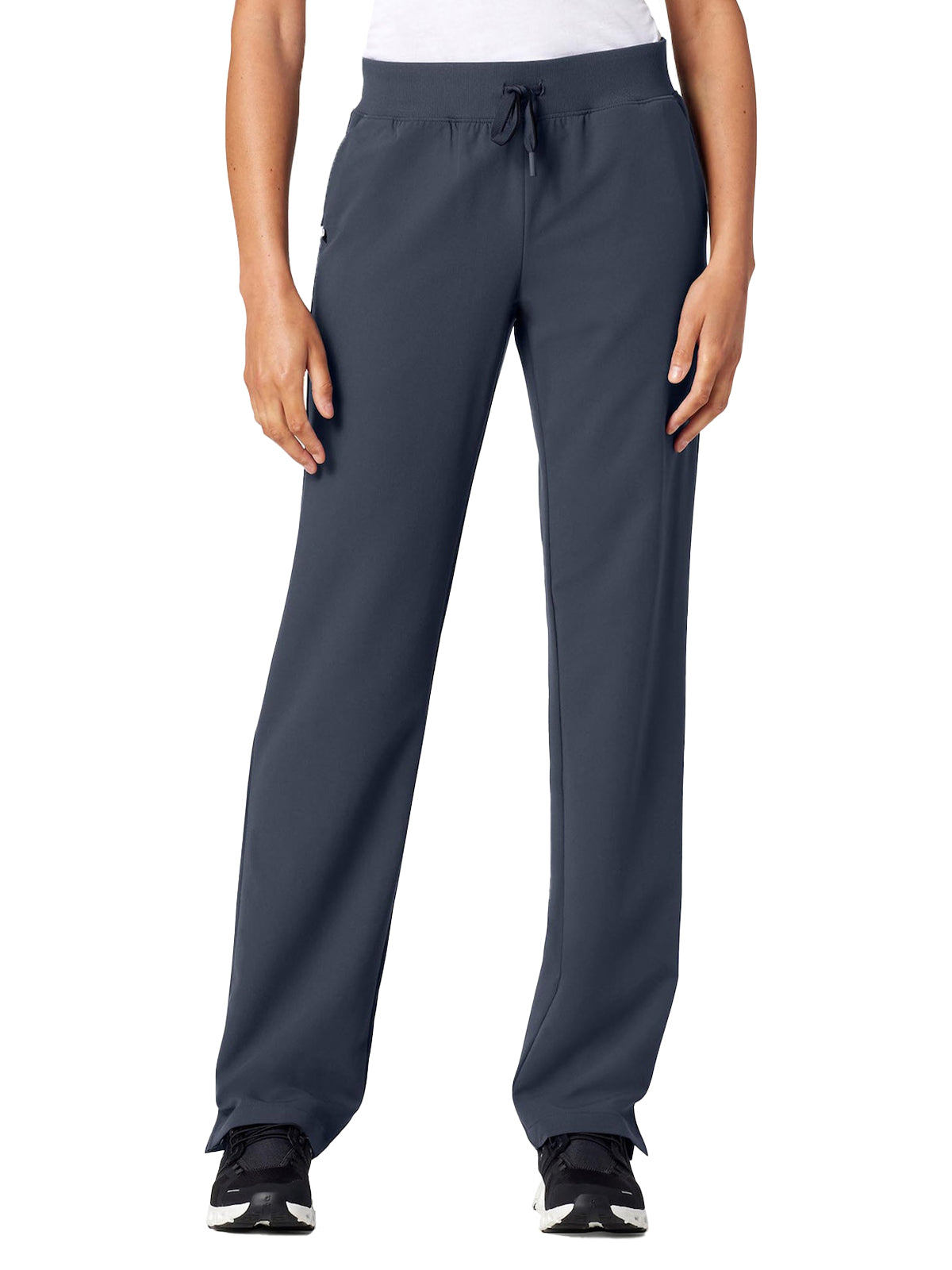 Women's Knit Waist Mid-Rise Xenos Pant - W20001 - Carbon Gray