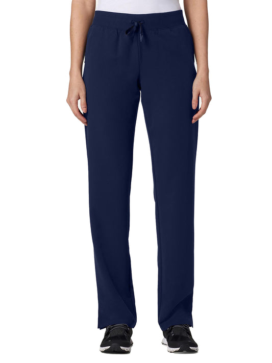 Women's Knit Waist Mid-Rise Xenos Pant - W20001 - Midnight Navy