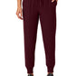 Women's Slim Knit Waist Jogger Silex Pant - W20003 - Burgundy
