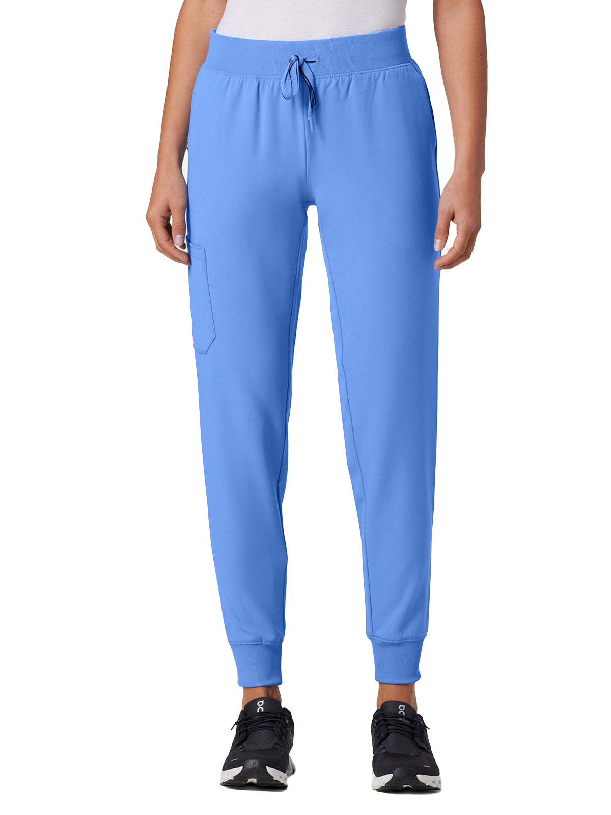 Women's Slim Knit Waist Jogger Silex Pant - W20003 - Ceil Blue