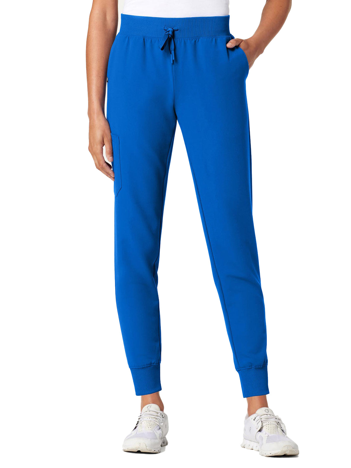 Women's Slim Knit Waist Jogger Silex Pant - W20003 - Royal Blue
