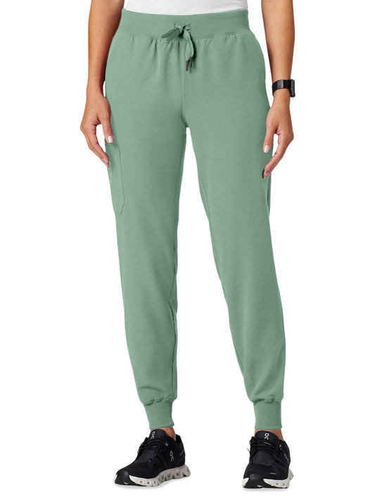 Women's Slim Knit Waist Jogger Silex Pant - W20003 - Sage