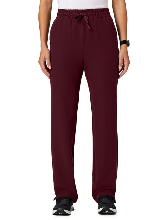 Women's 5-Pocket High Waisted Kerr Pant - W20004 - Burgundy