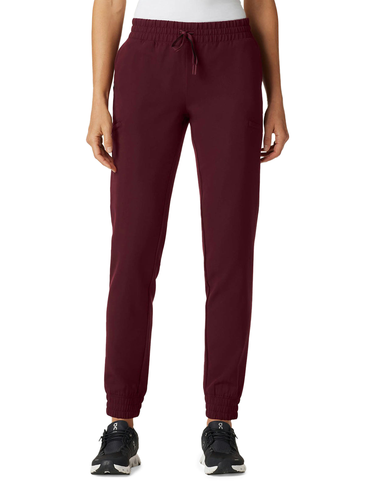 Women's Skinny Cargo Jogger Jace Pant - W20009 - Burgundy